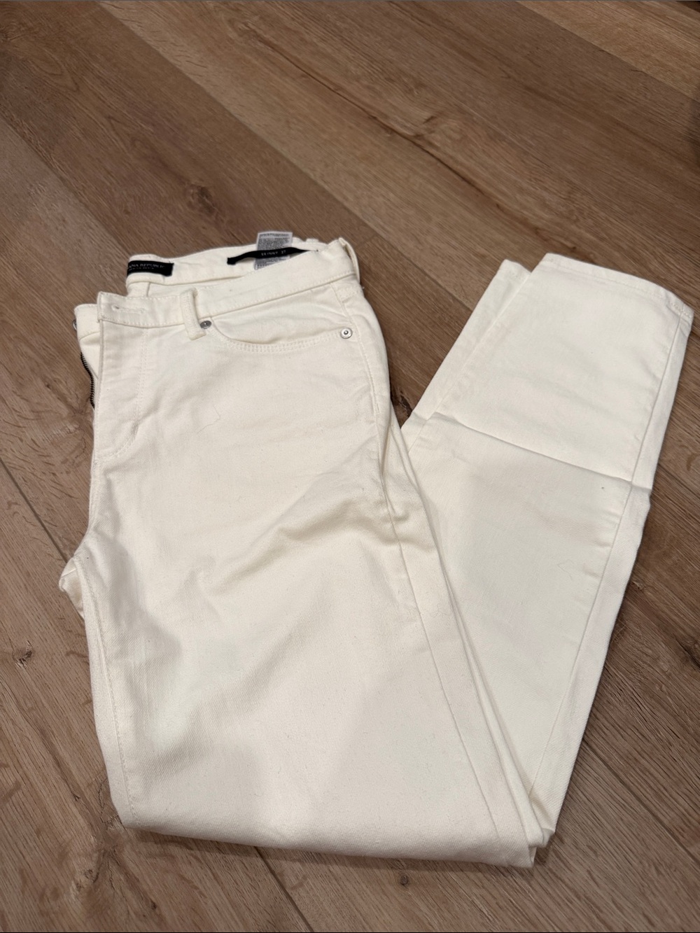Banana Republic Women's White Skinny Jeans
